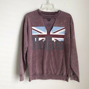 The Beatles Women's Purple Sweatshirt